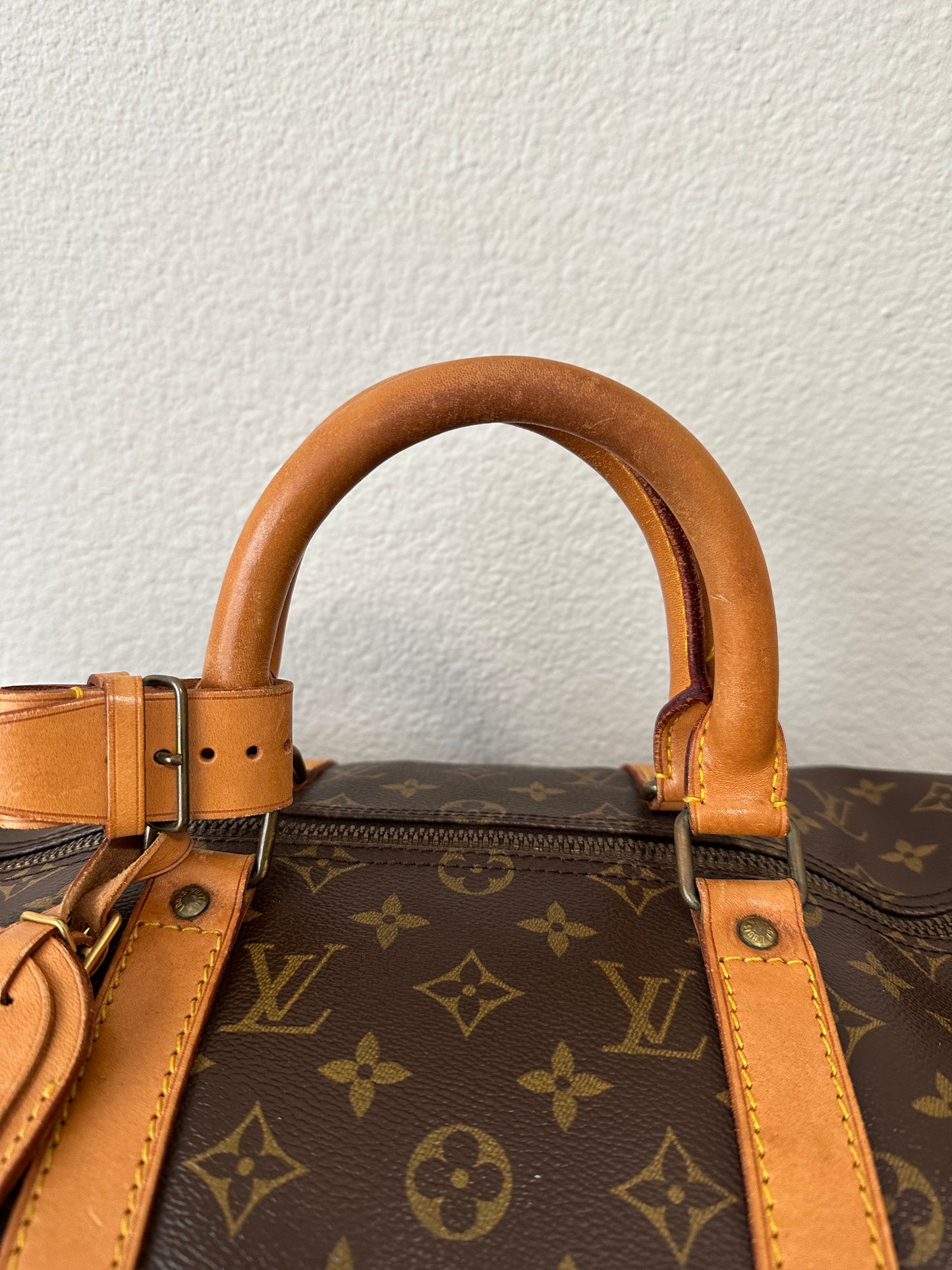 Pre-owned Louis Vuitton Keepall 50 Monogram Travel Handbag