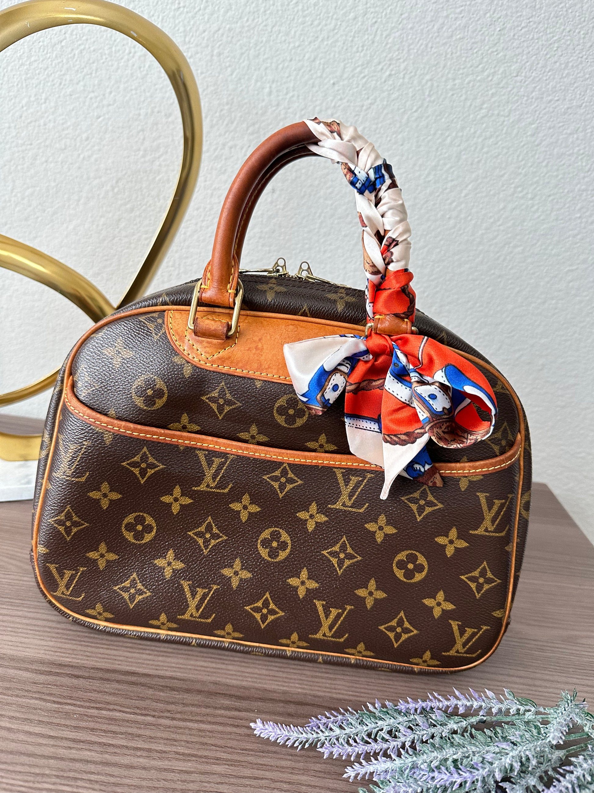 Louis Vuitton Trouville Leather Handbag