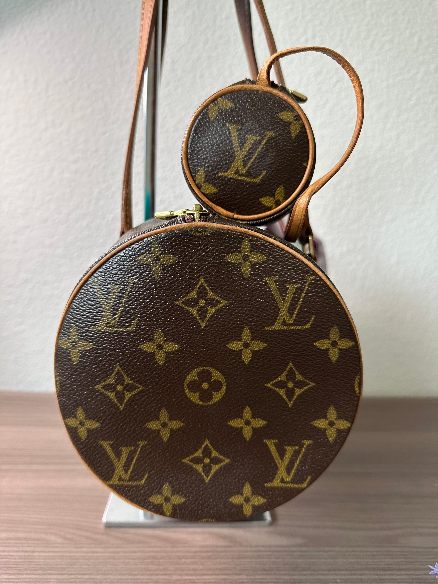 Pre-owned Authentic Louis Vuitton Papillon 30 Monogram Bag with Pouch