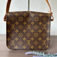 Pre-owned Louis Vuitton Cartouchiere MM Monogram Shoulder / Crossbody Bag